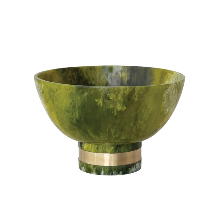 Creative coop Green/Gold Bowl