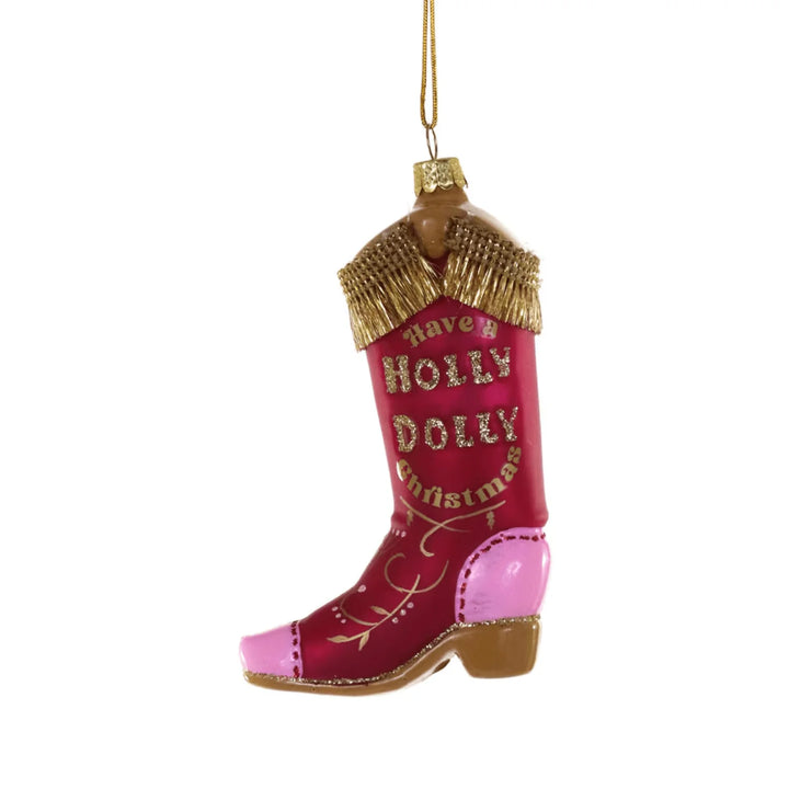 Cody Foster Holly Dolly Boot Ornament