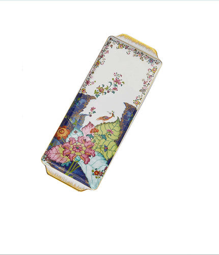 Mottahedeh Tobacco Leaf Sandwich/Dessert Tray