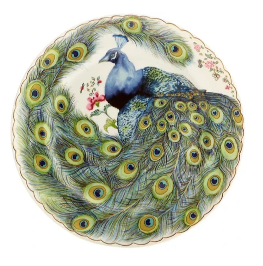 Mottahedeh Peacock Dessert Plate