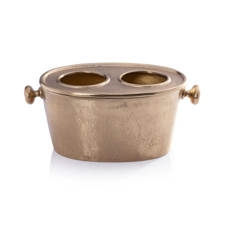 Raw Aluminum Wine Bottle Holder