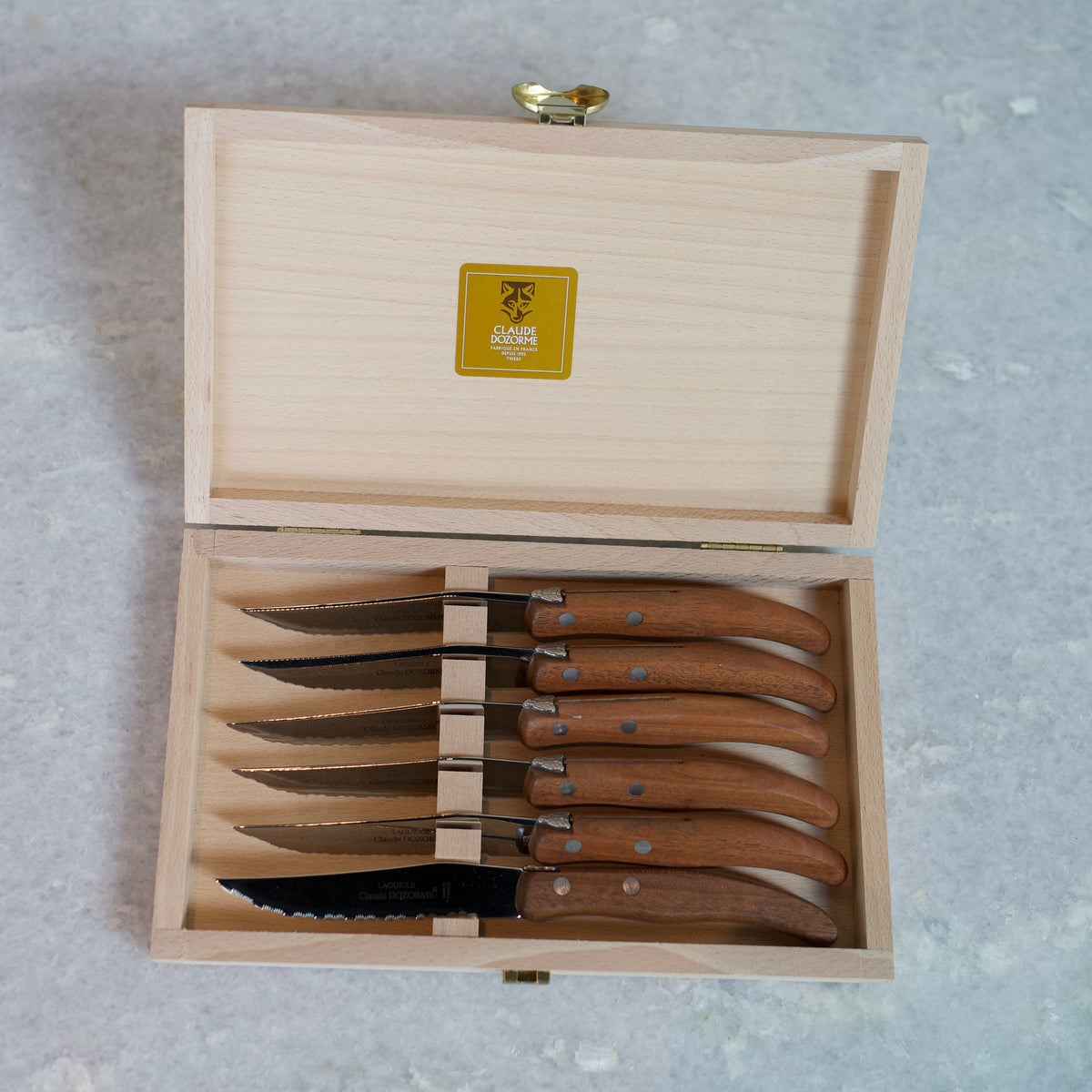 Claude Dozorme Box of 6 Steak knives