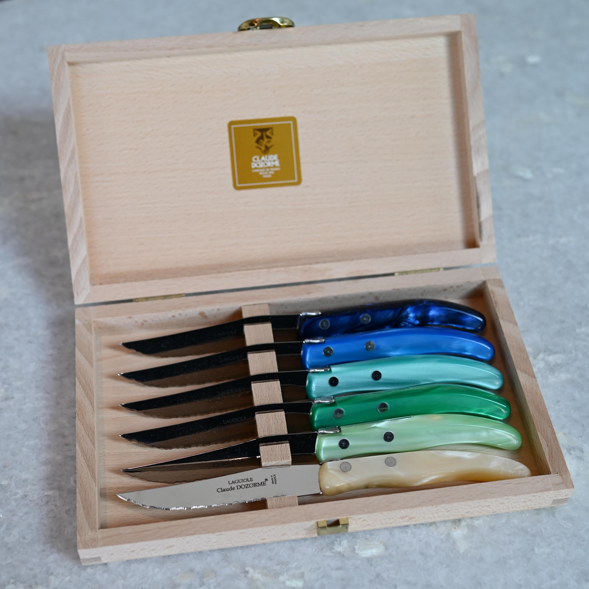 Claude Dozorme Box of 6 Steak knives
