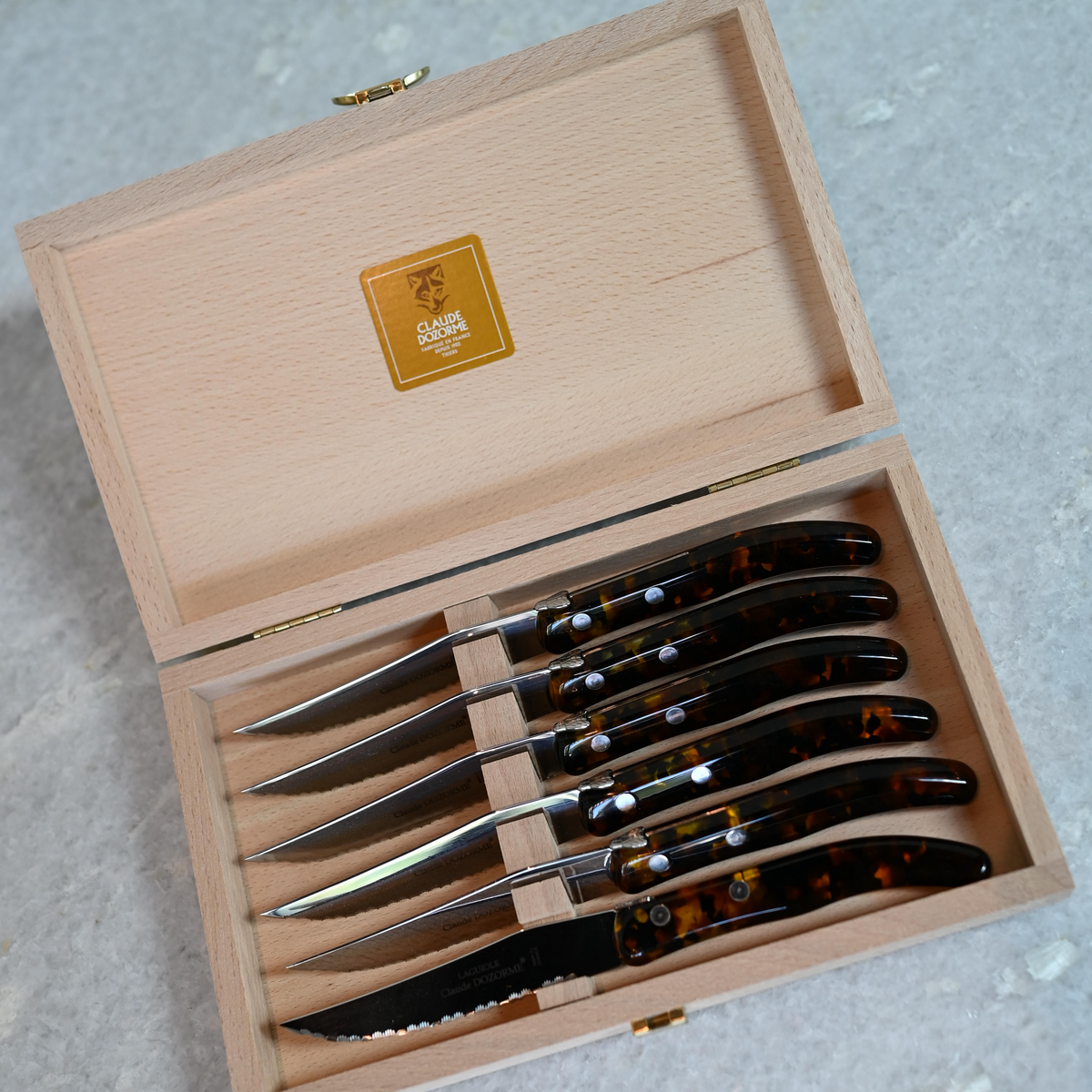 Claude Dozorme Box of 6 Steak knives