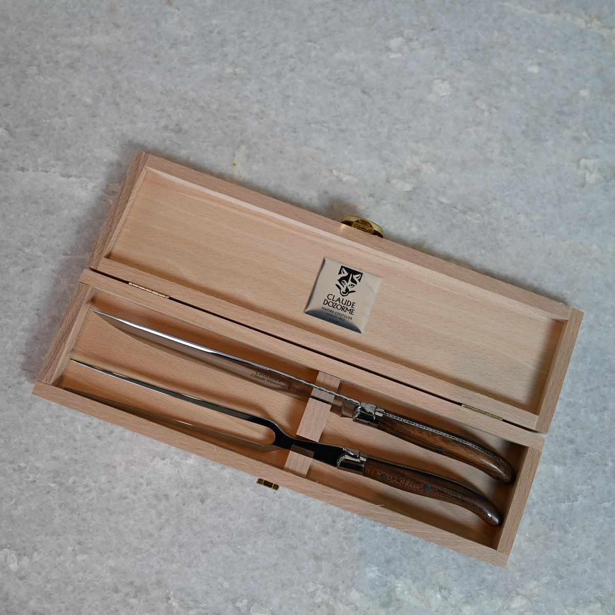 Claude Dozorme Laguiole  2P Carving set