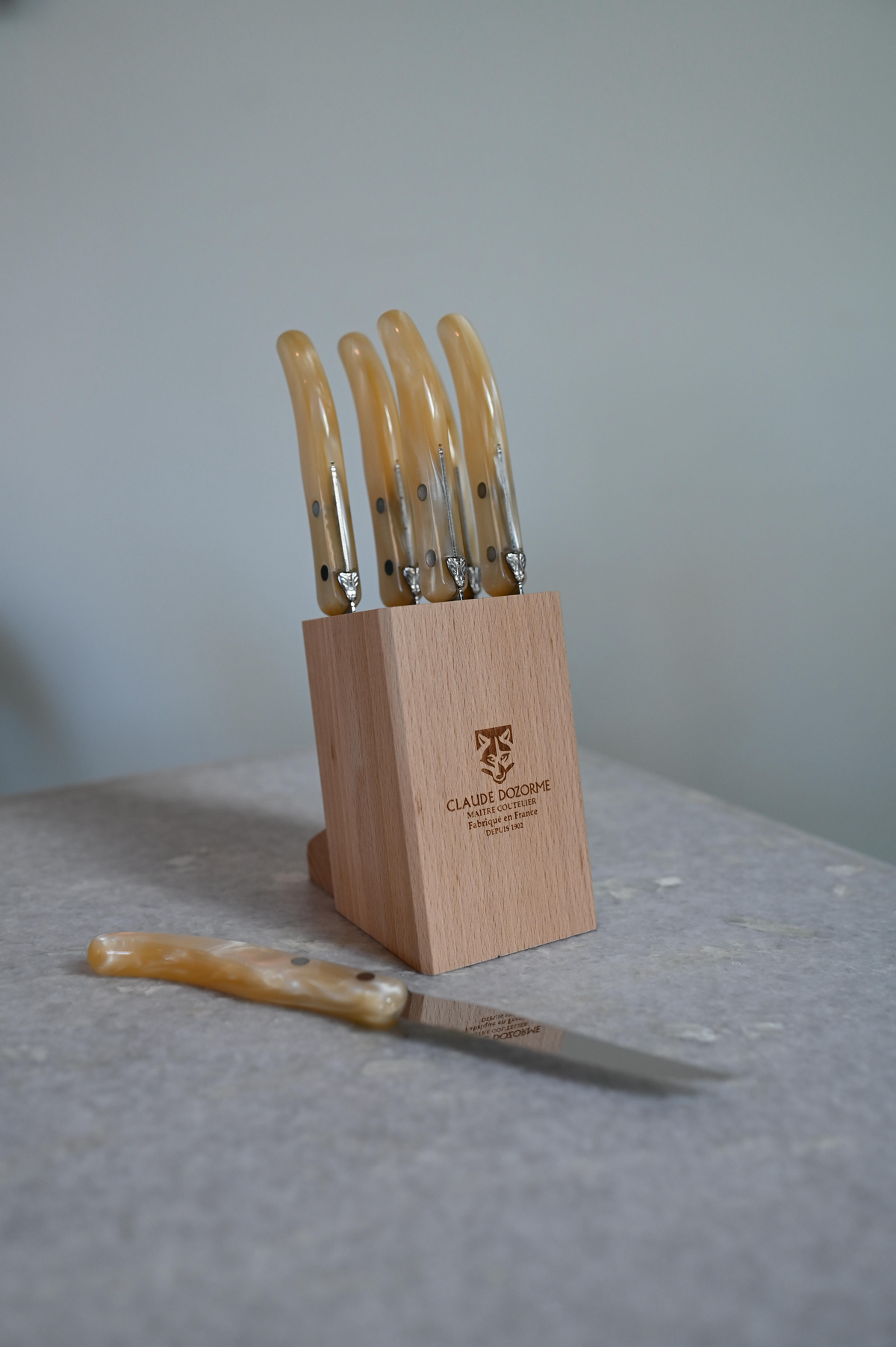 Claude Dozorme Block of 6 Berlingot knives