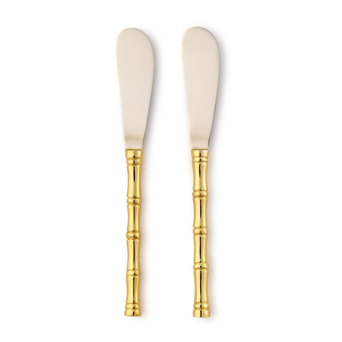 Two's Company S/2 Gold Bamboo Spreader
