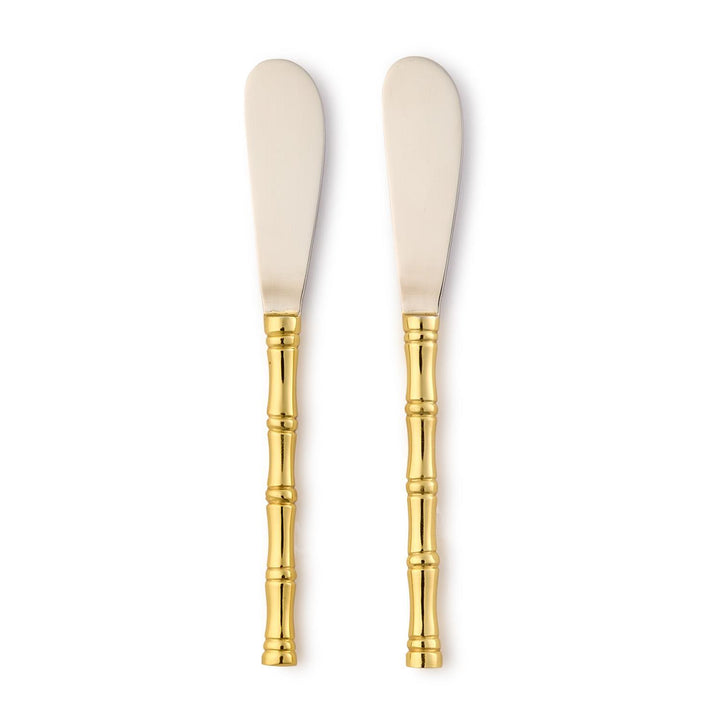 Two's Company S/2 Gold Bamboo Spreader