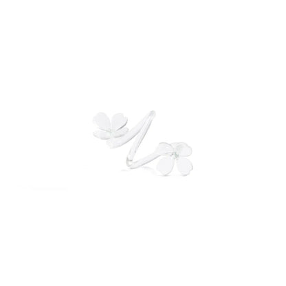 Botanica Glass Flower Napkin Rings - set of 4