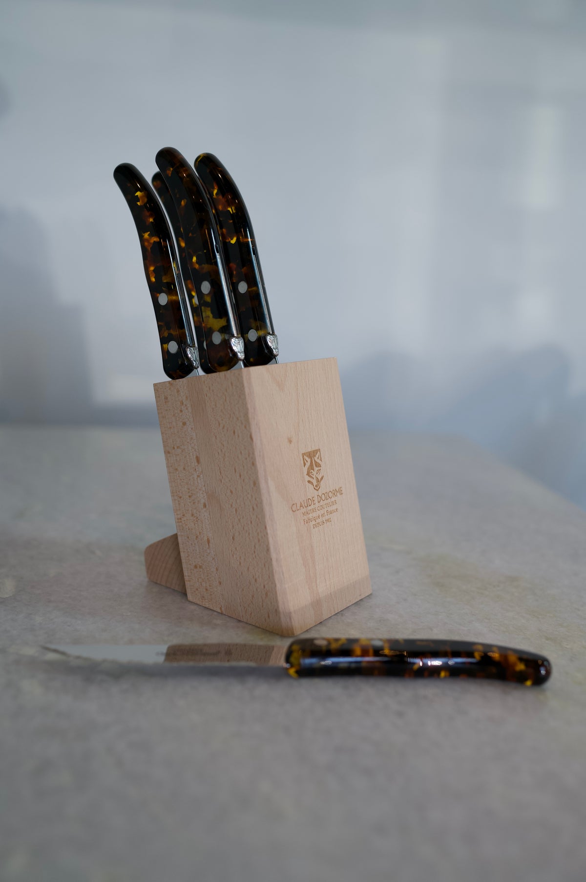 Claude Dozorme Block of 6 Berlingot knives