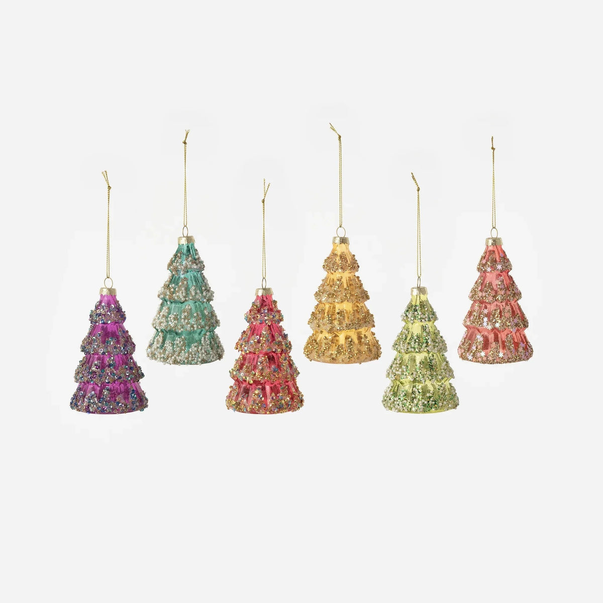 180 degrees Glitter tree ornament
