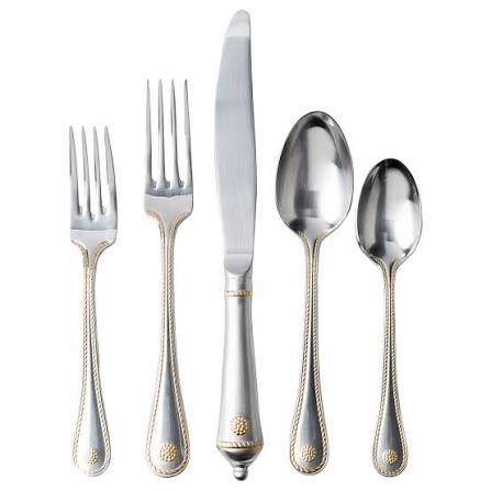 Juliska 'Berry and Thread' 5-Piece Place Setting in Bright Satin/Gold Accent