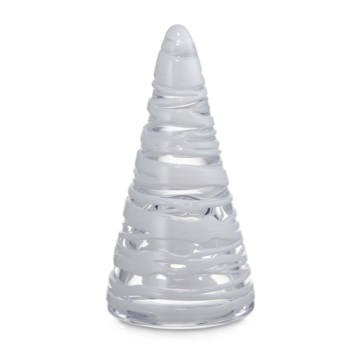 Simon Pearce Snowdrift Conical tree in gift box- 8 in