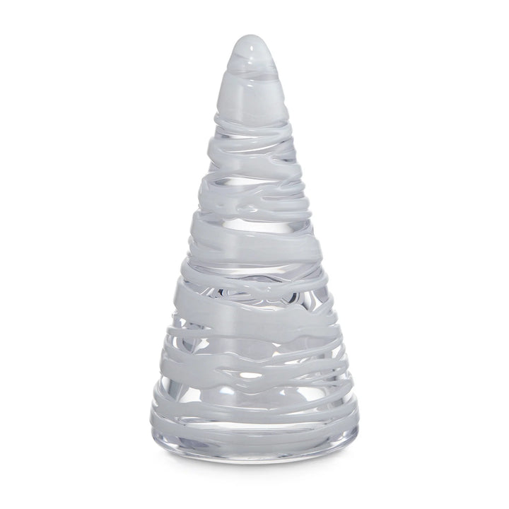 Simon Pearce Snowdrift Conical tree in gift box- 8 in