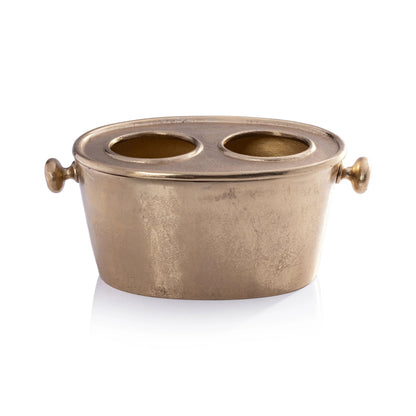 Raw Aluminum Wine Bottle Holder